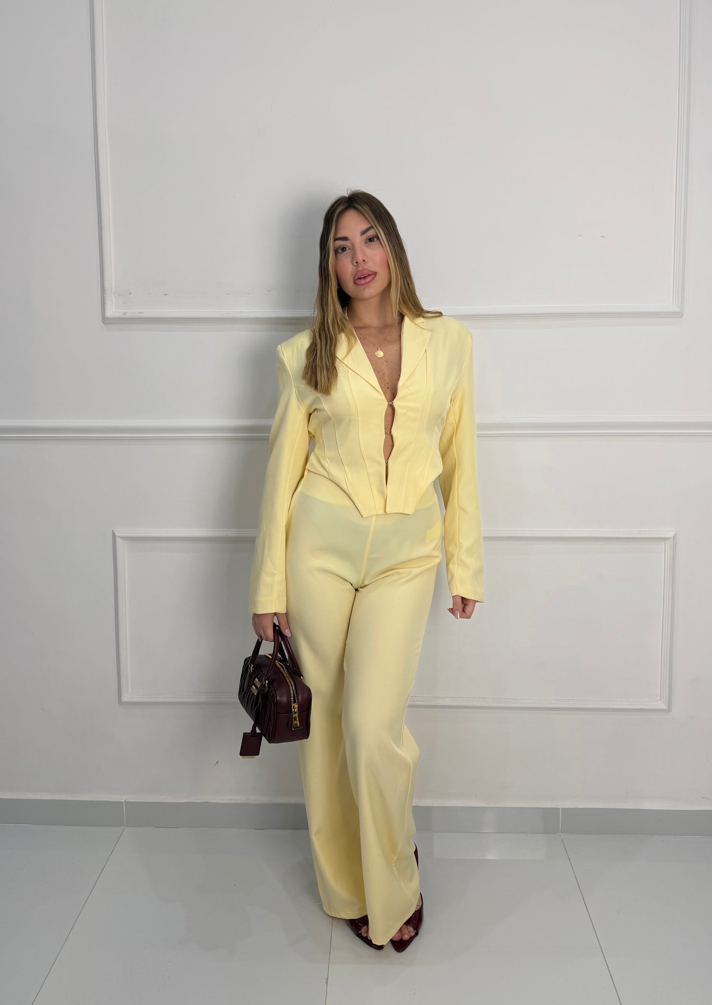 Tailleur Corset Giallo