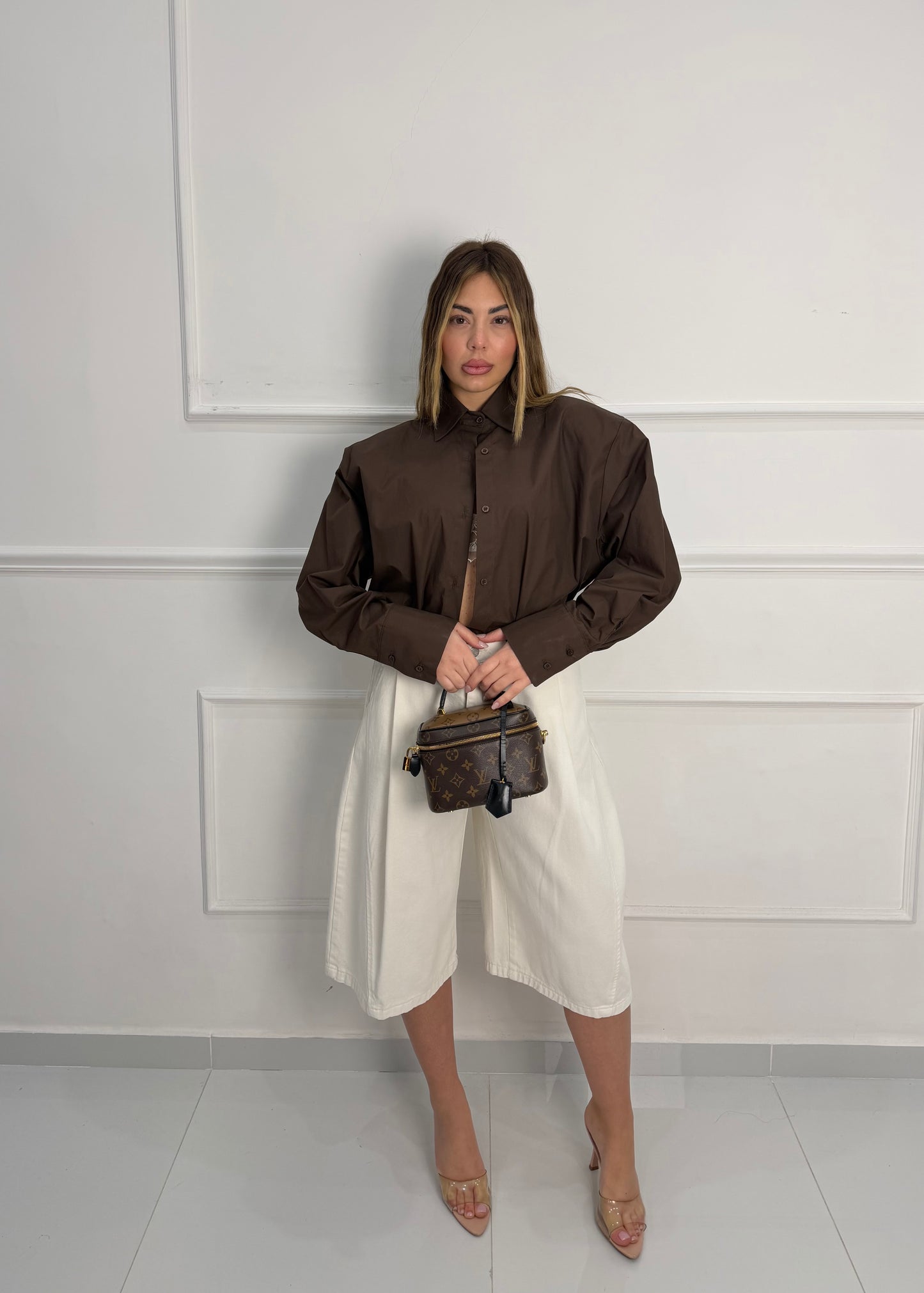 Camicia Essential Marrone