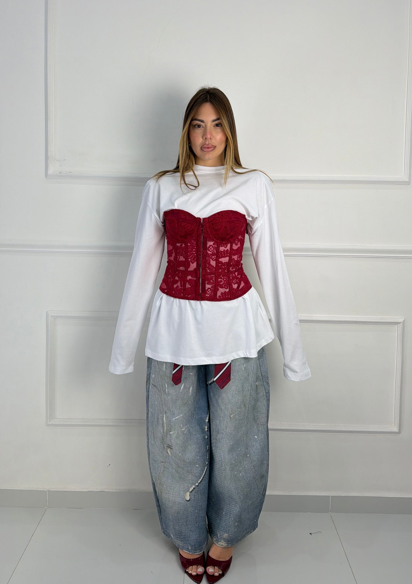 Corsetto Eloise Bordeaux