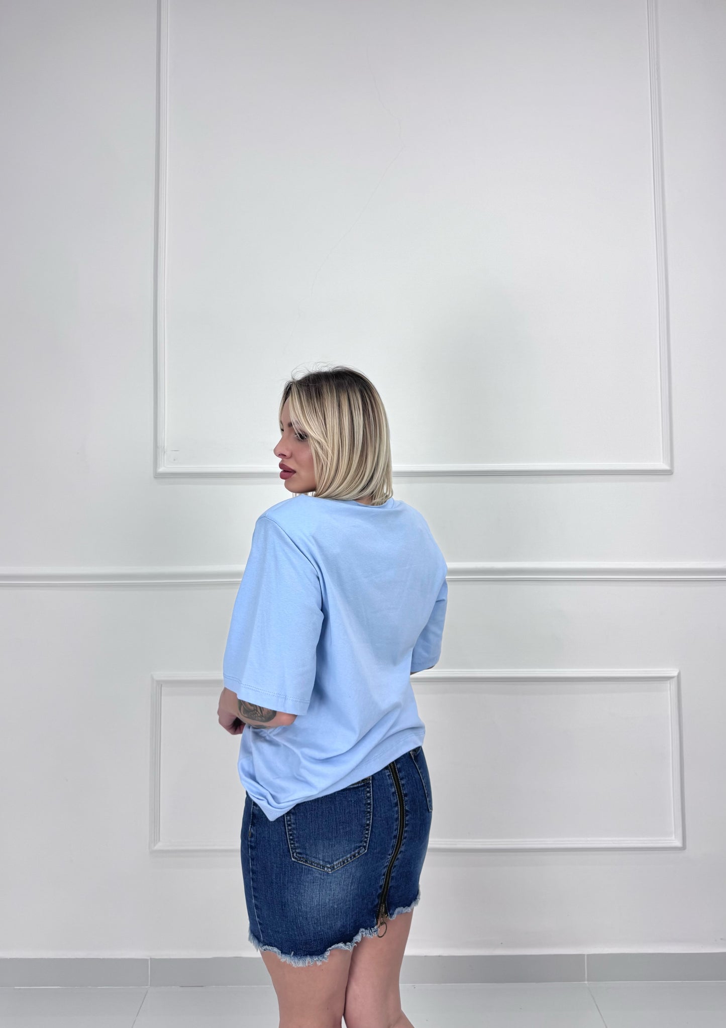 Minigonna in denim
