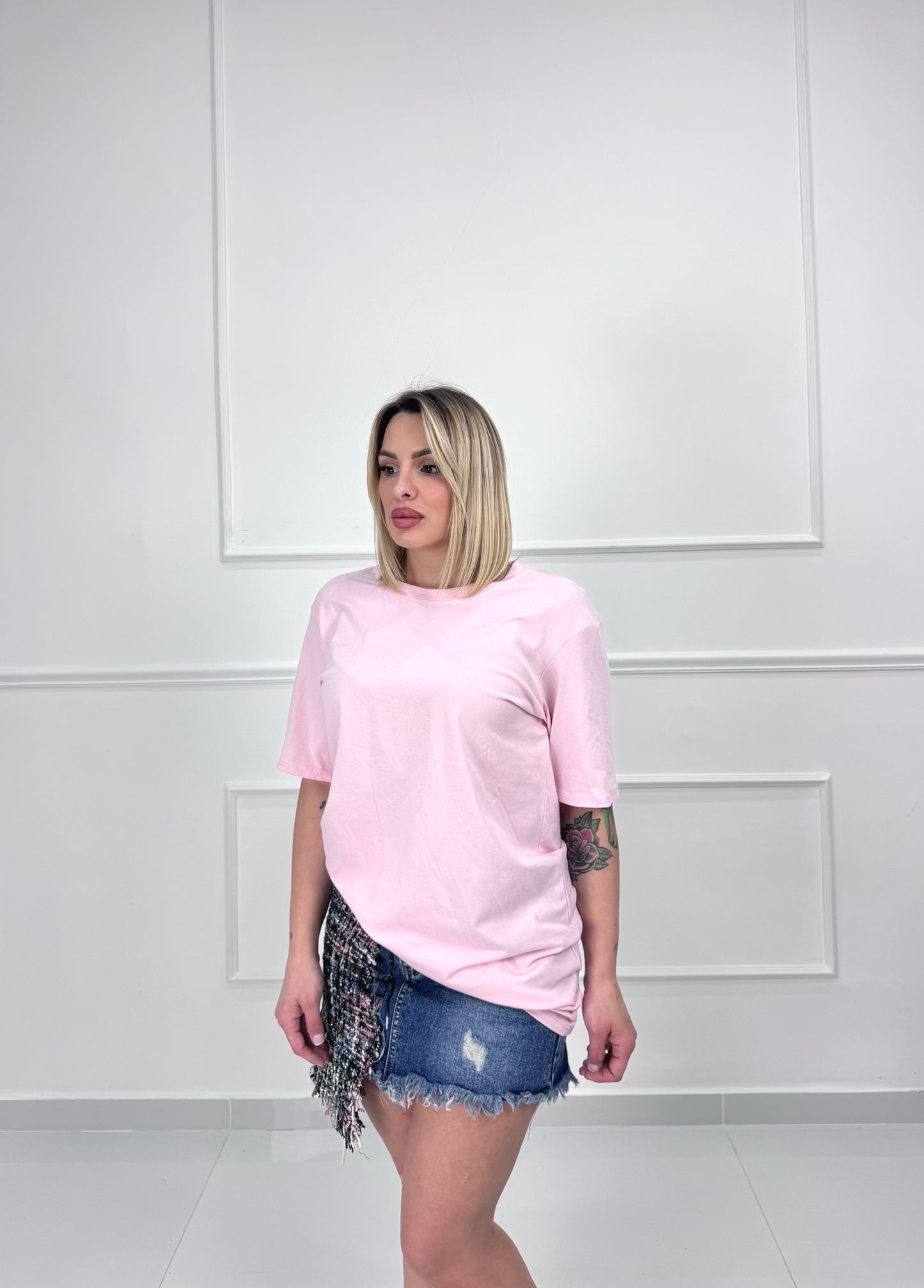 Minigonna Denim Double