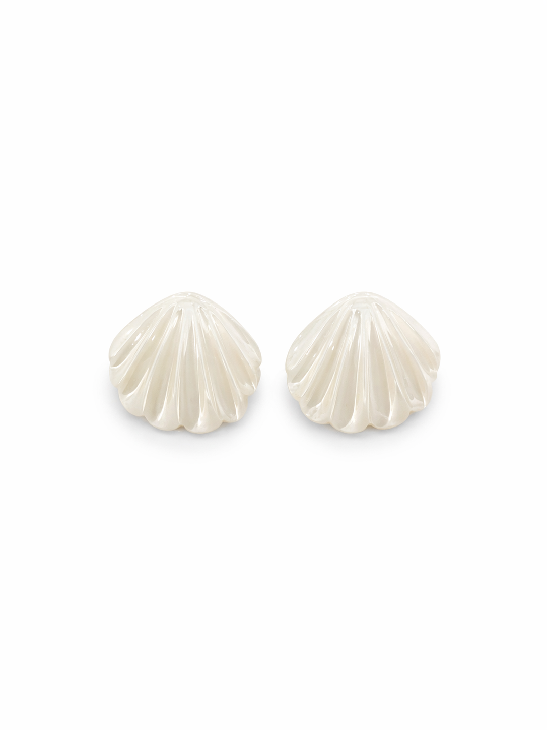 Orecchini Conchiglia Panna