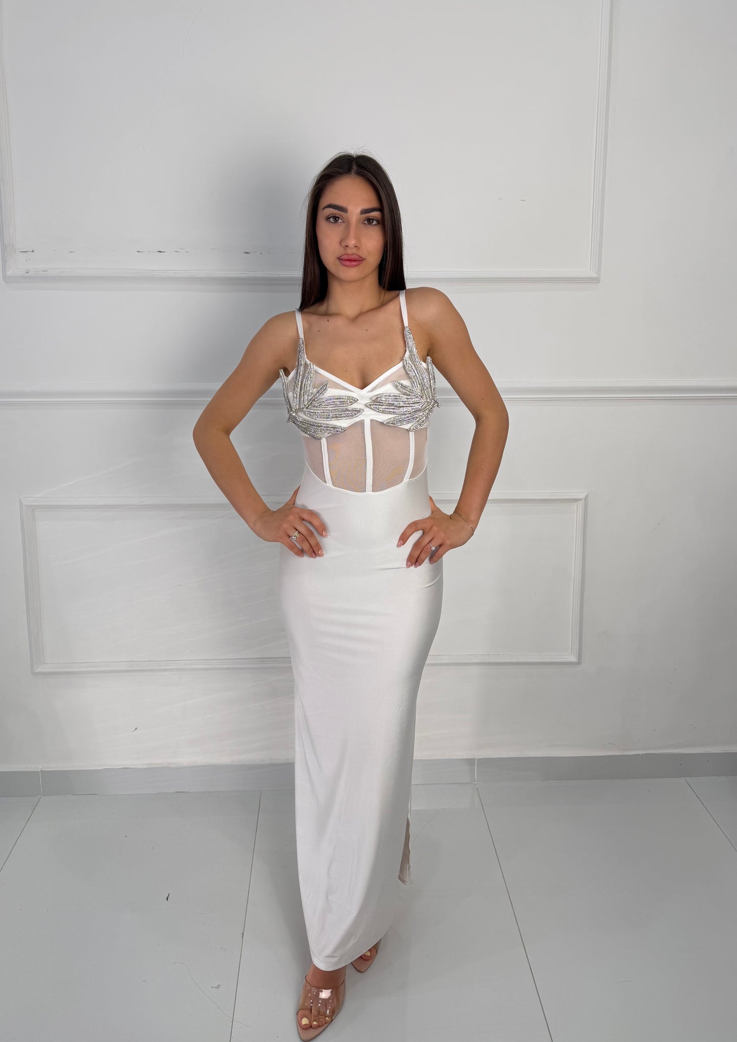 Dress Leaf bianco