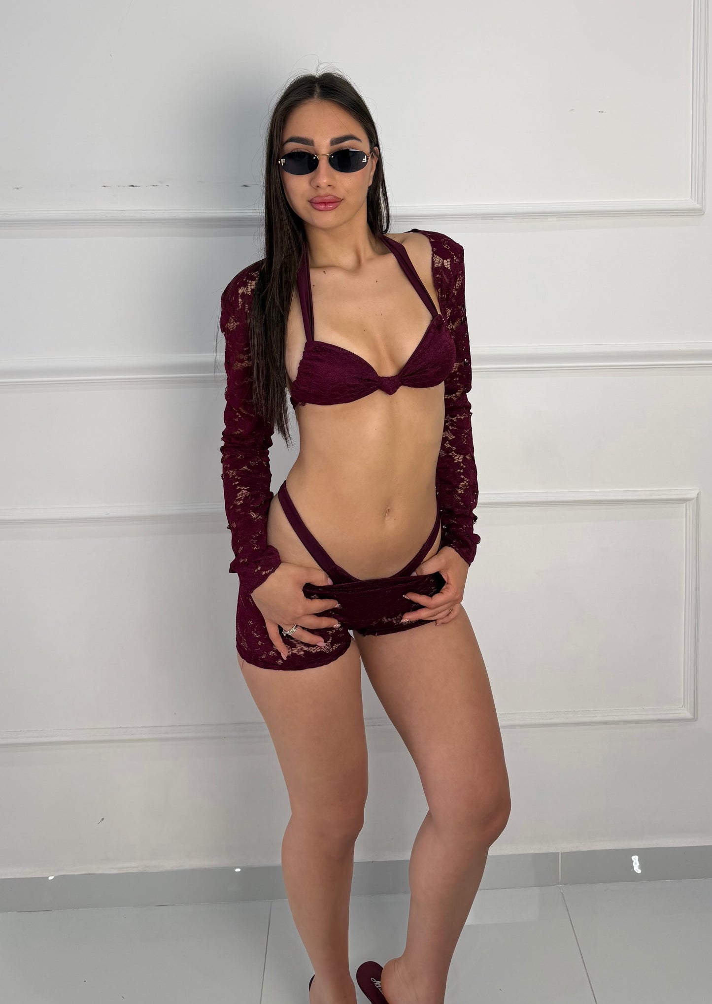 Set Bikini Ibiza Bordeaux
