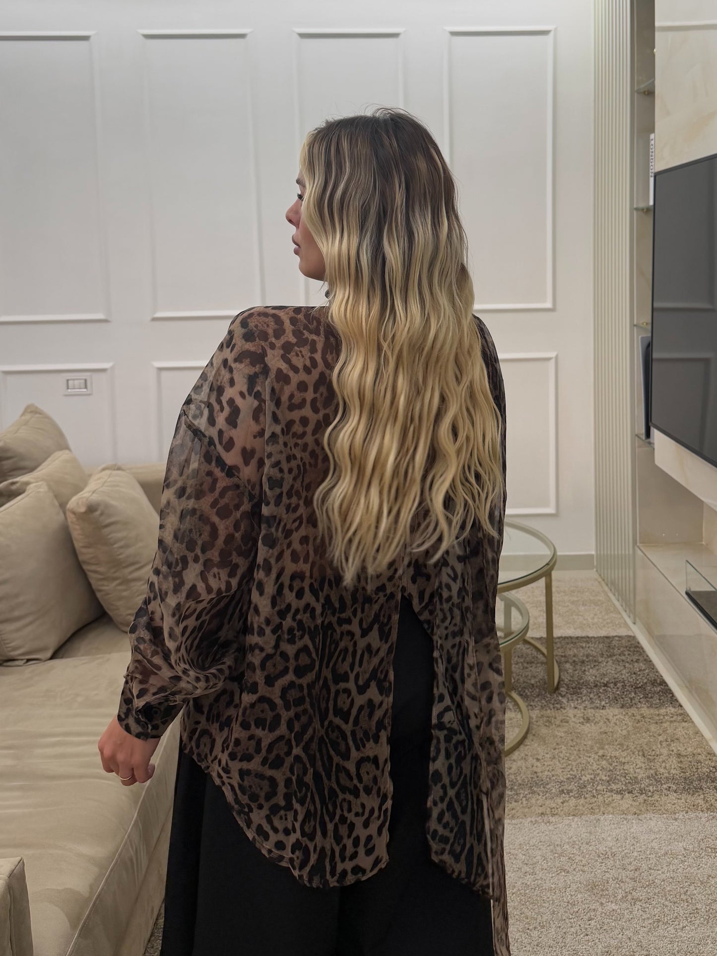 Camicia Parisienne Leopardata