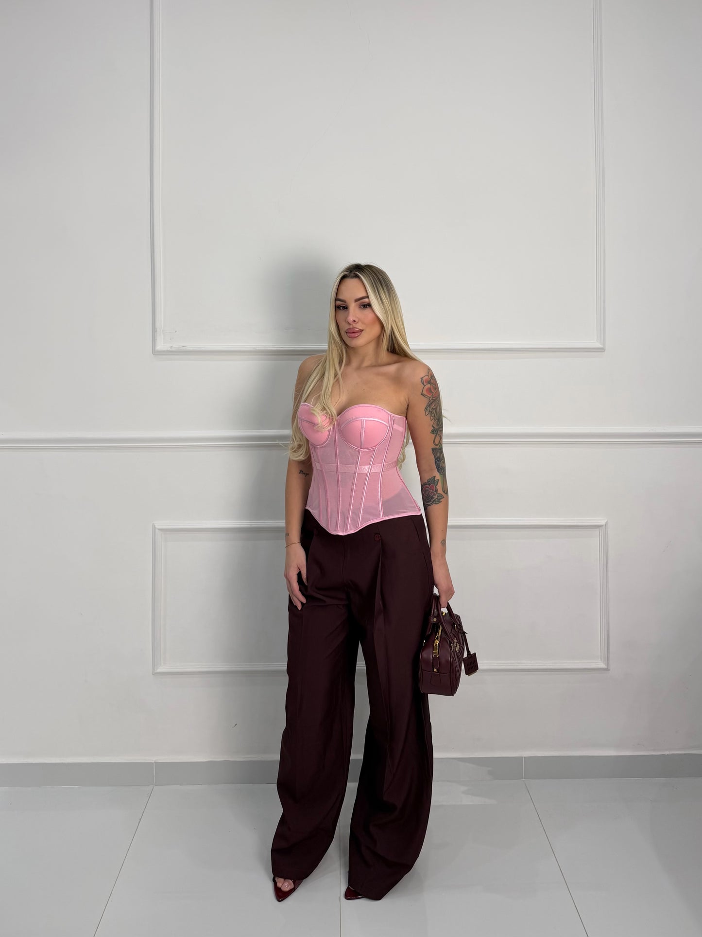 Pantalone bordeaux