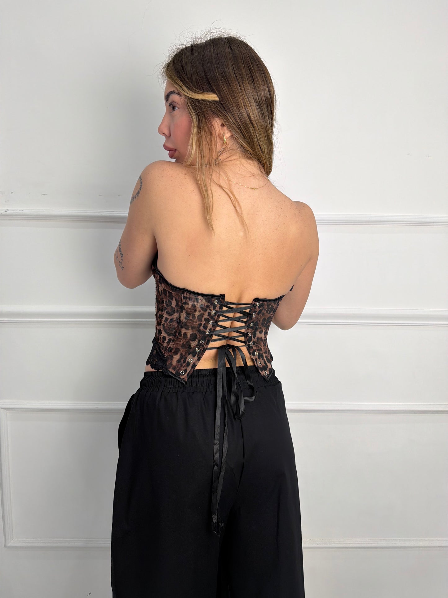 Bustier Leopardato