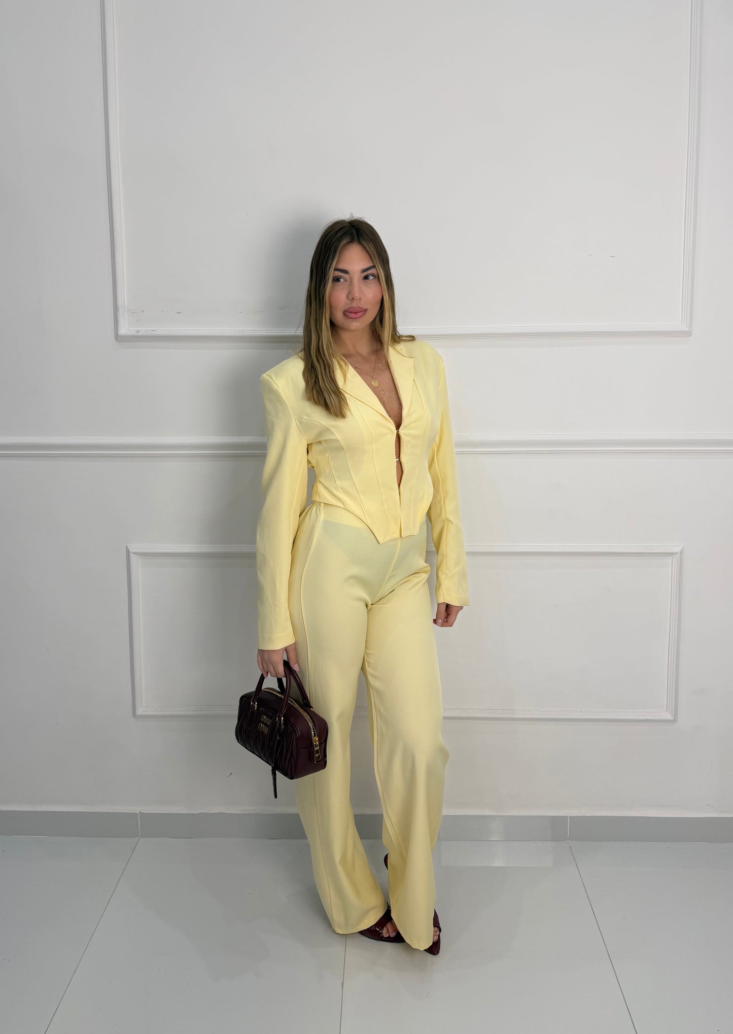 Tailleur Corset Giallo