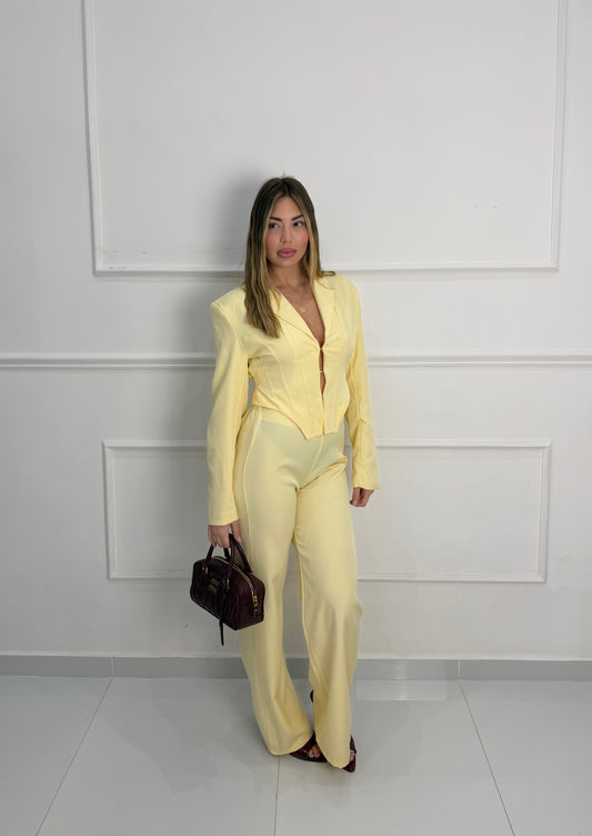 Tailleur Corset Giallo