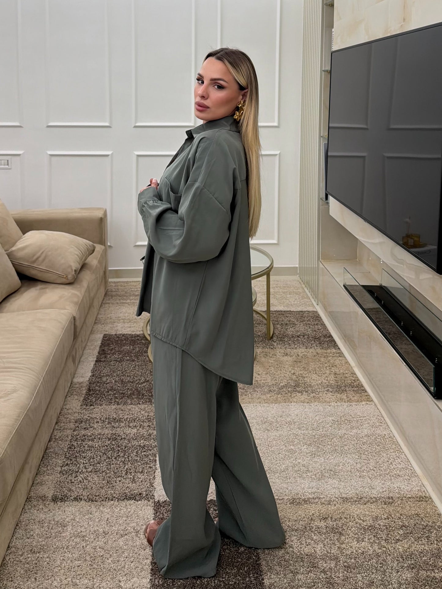 Coordinato Satin Verde
