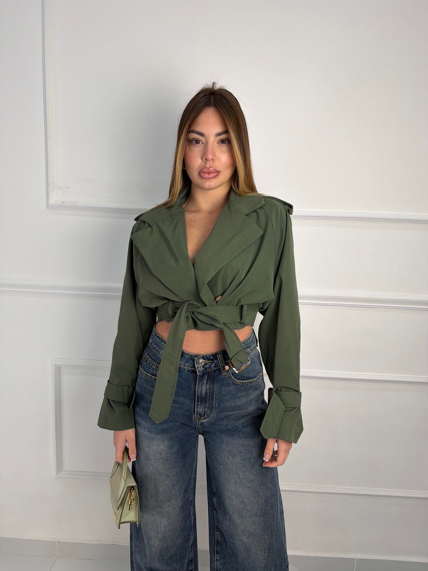 Trench Crop Verde