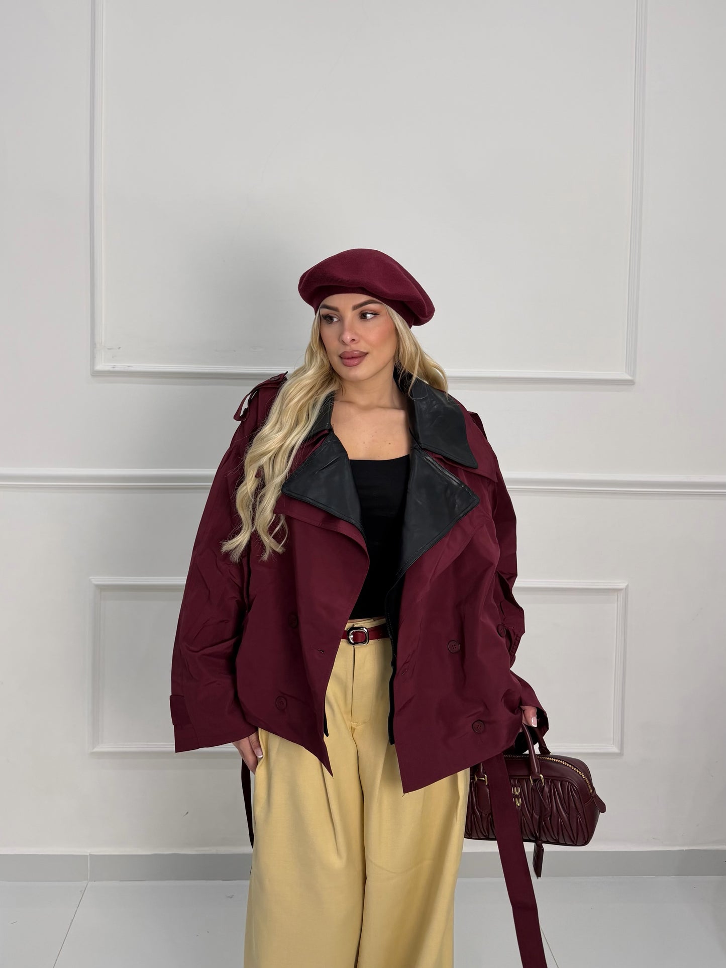 Trench Milano Bordeaux
