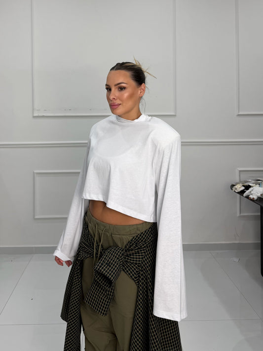 Maglia Crop Spalline