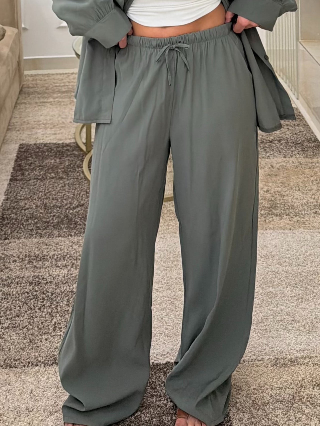 Coordinato Satin Verde