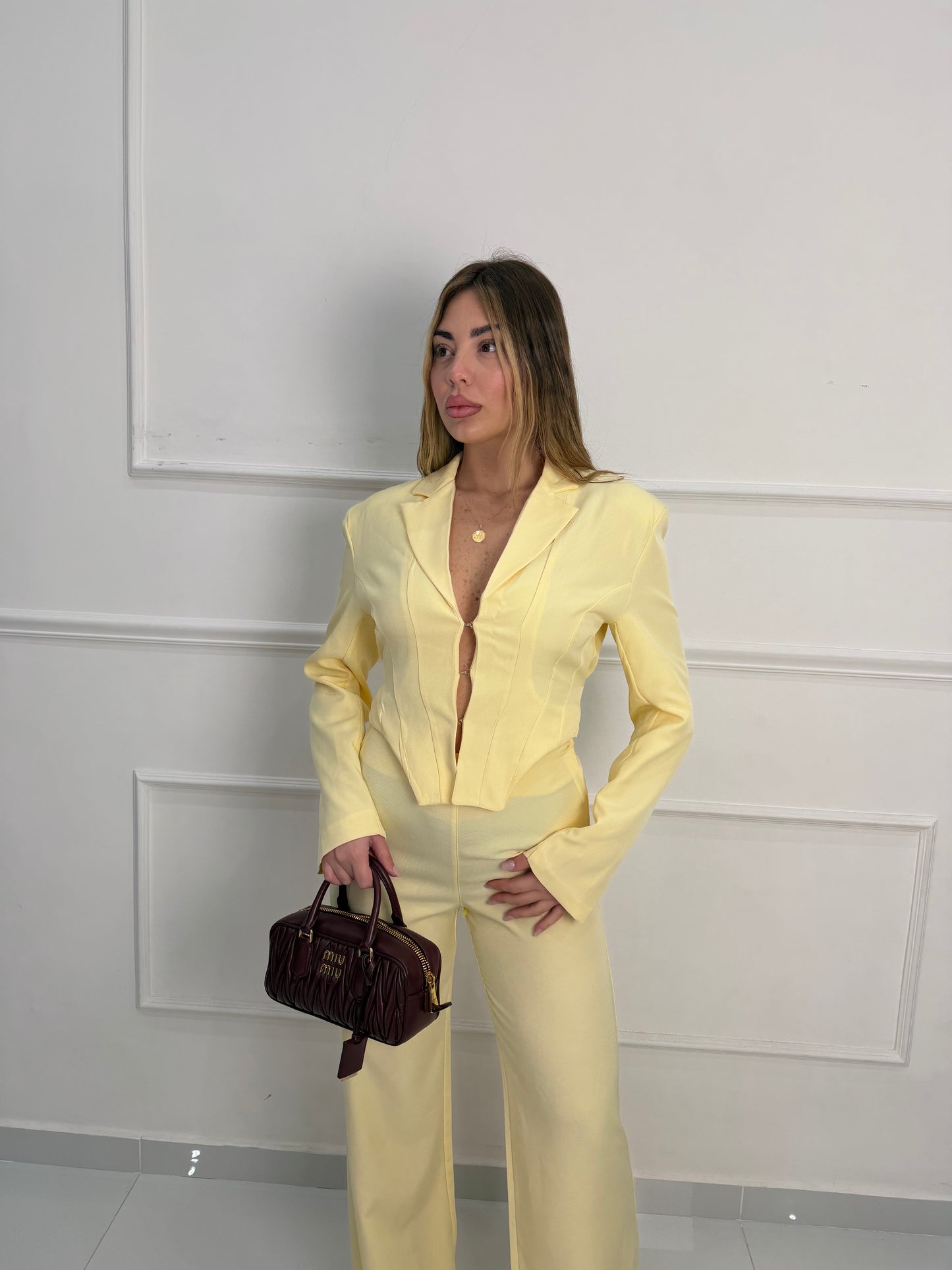 Tailleur Corset Giallo