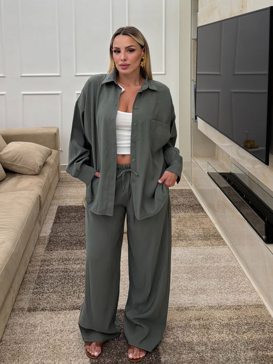 Coordinato Satin Verde