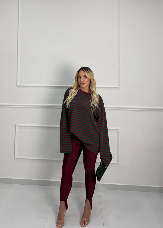 Leggins ghette bordeaux