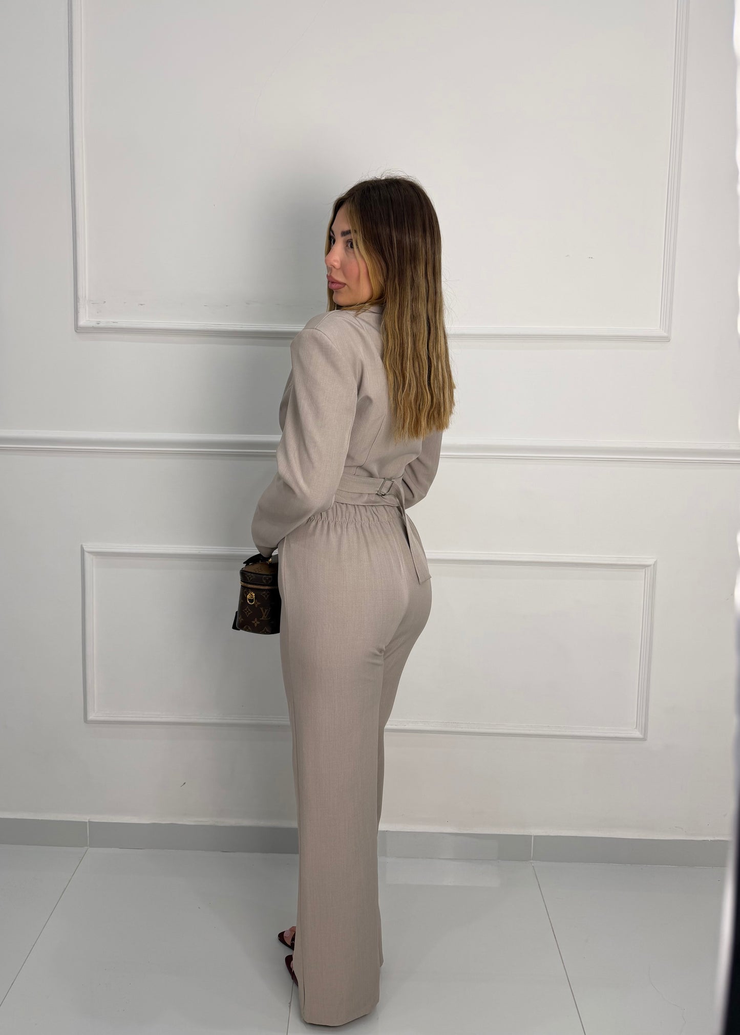 Tailleur Corset Tortora
