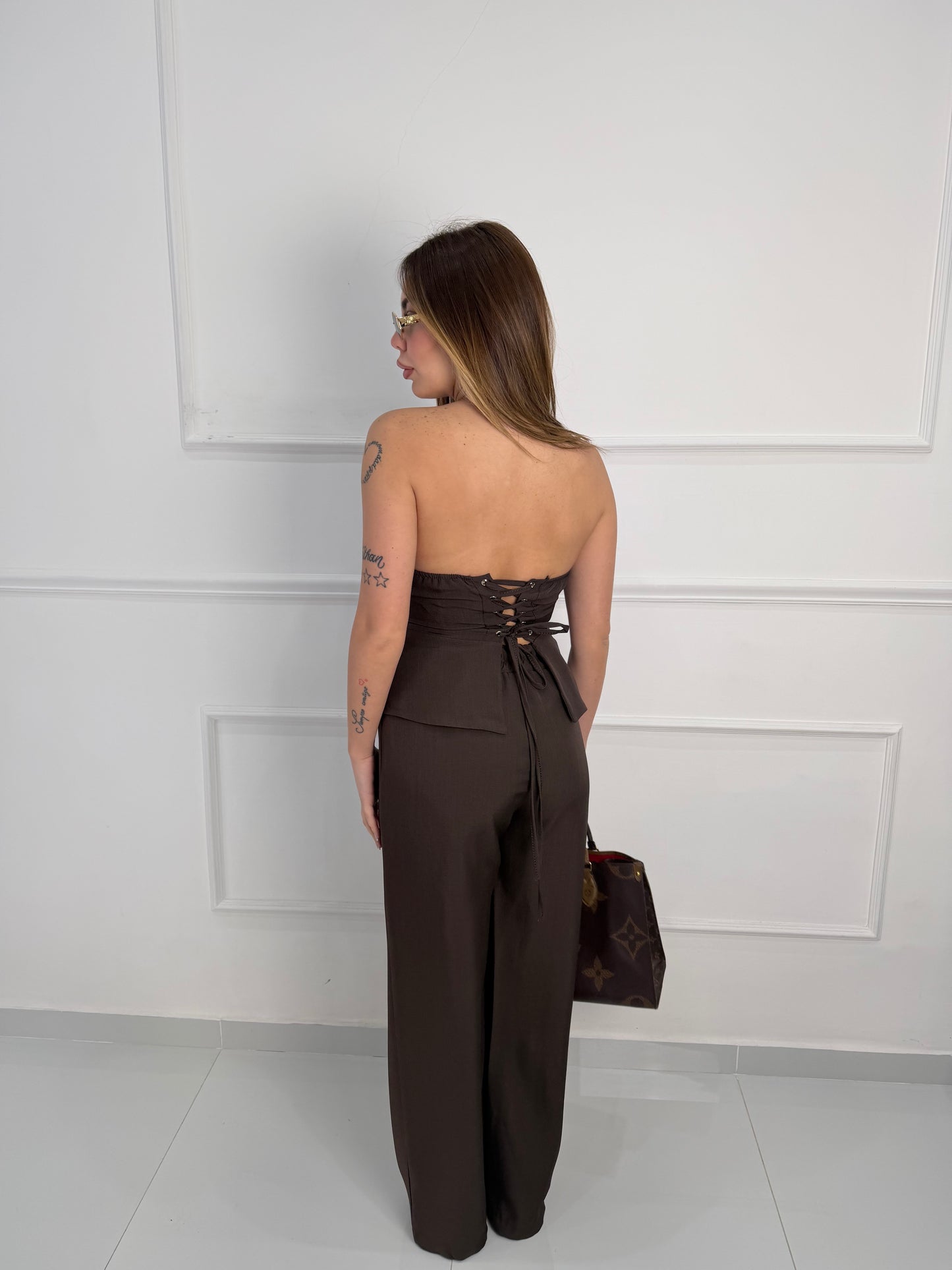 Tailleur Nalie Marrone