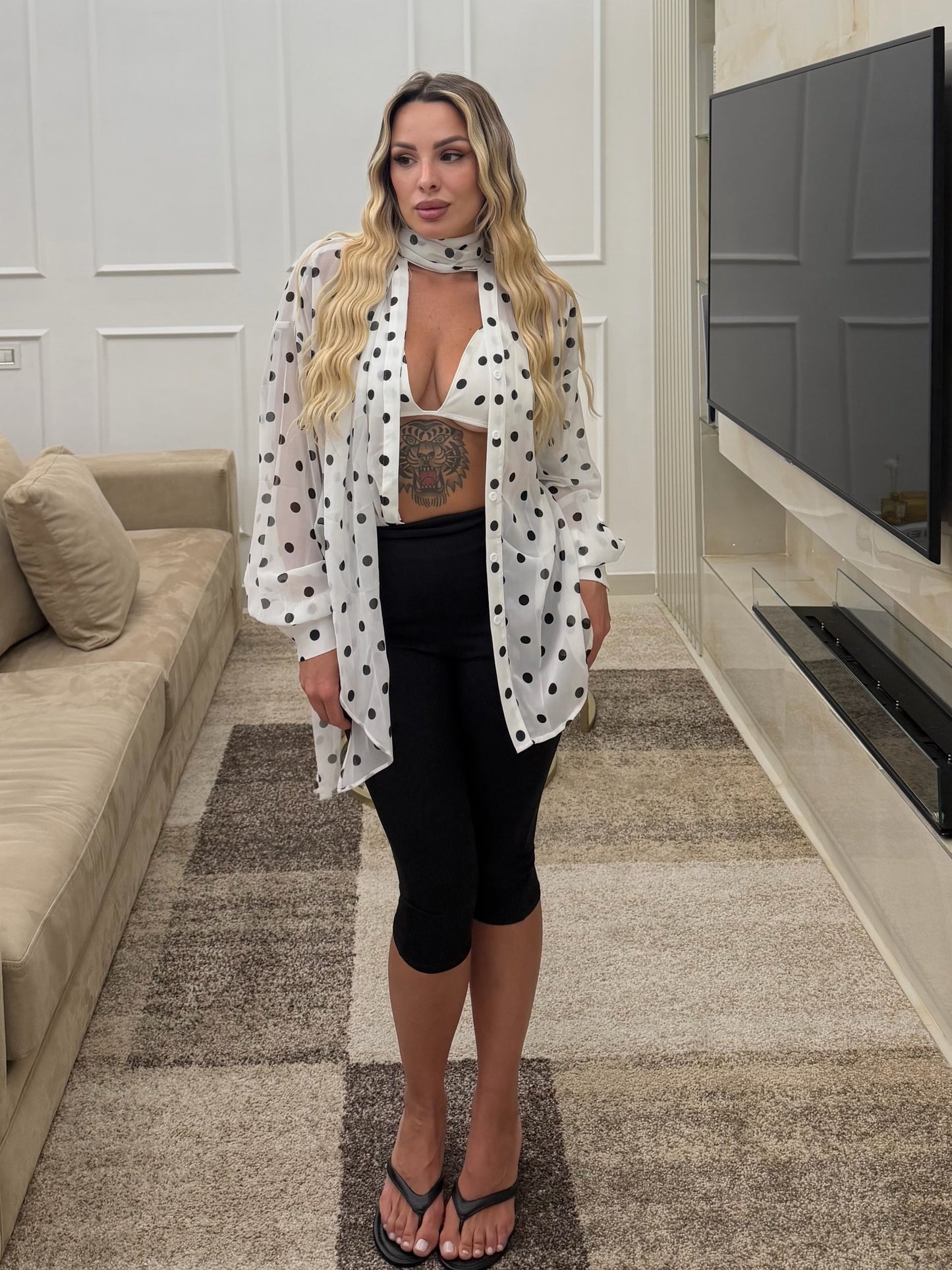 Camicia Parisienne Pois