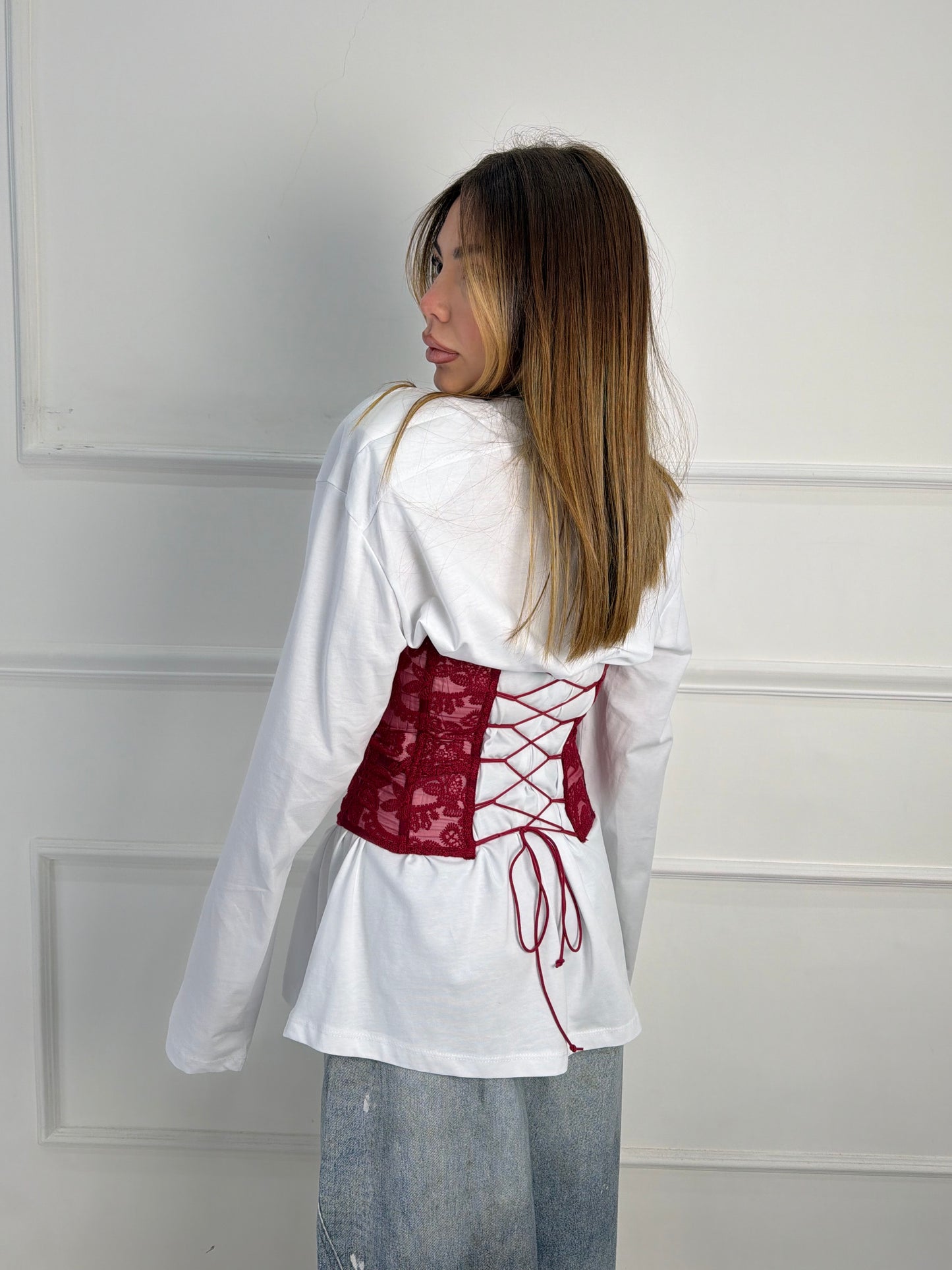 Corsetto Eloise Bordeaux