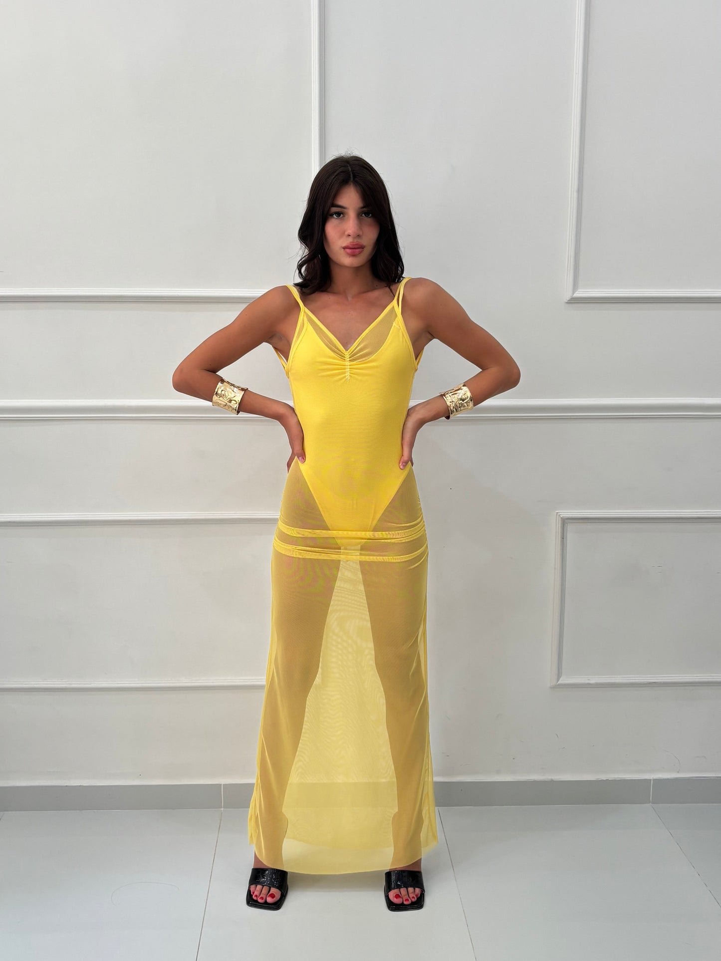Set Monokini Tropicana Giallo