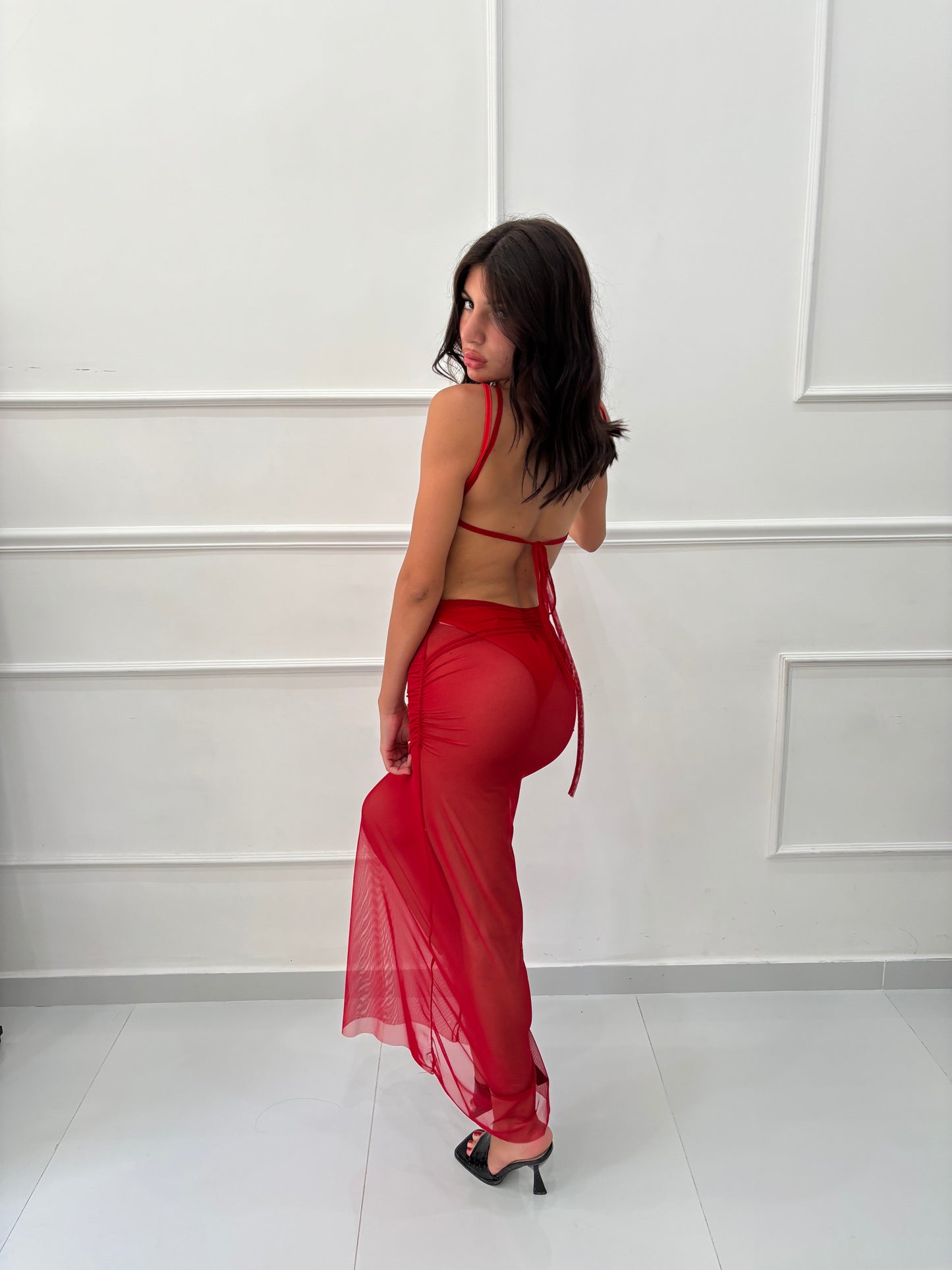 Set Monokini Tropicana Rosso