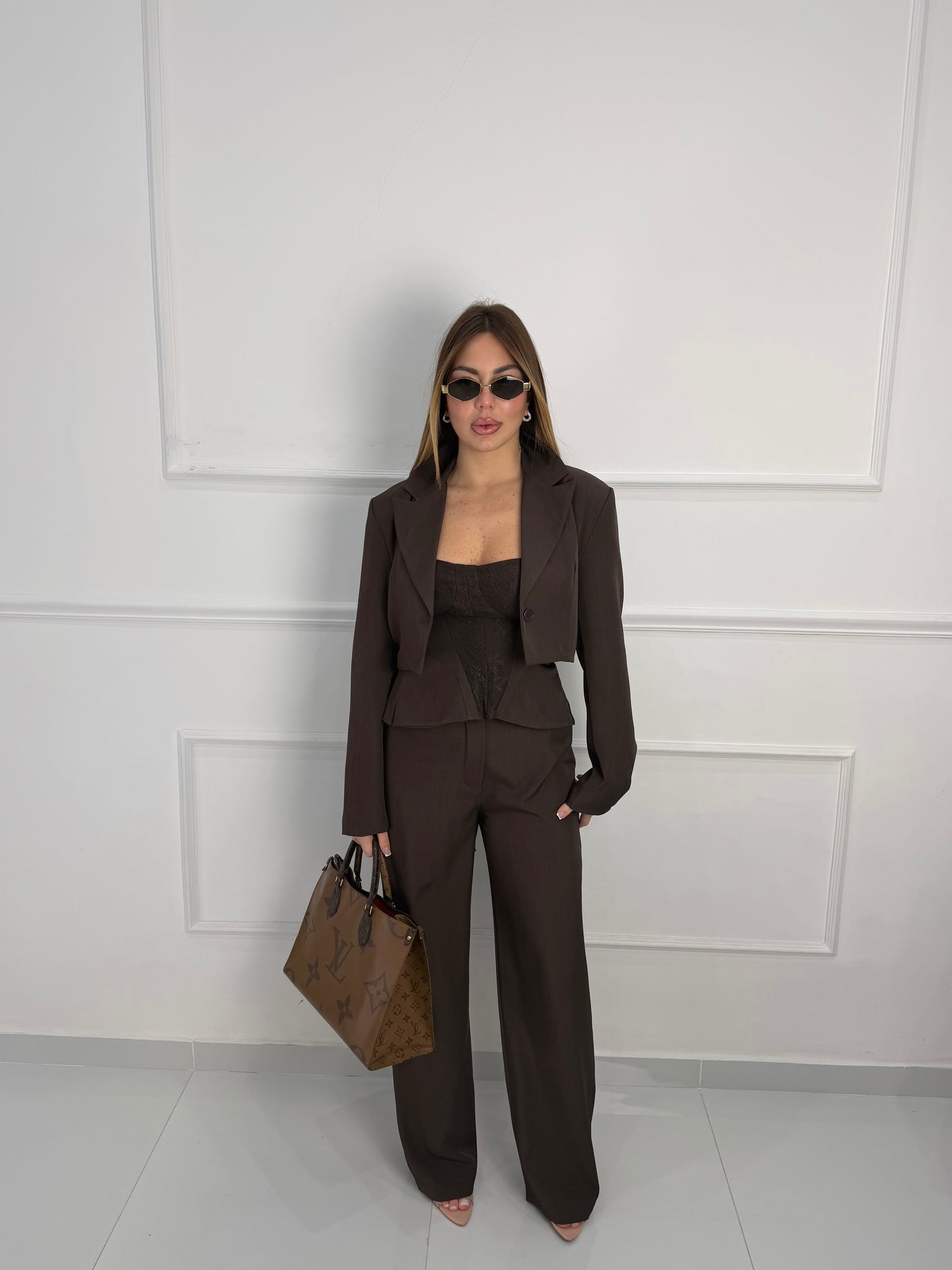 Tailleur Nalie Marrone