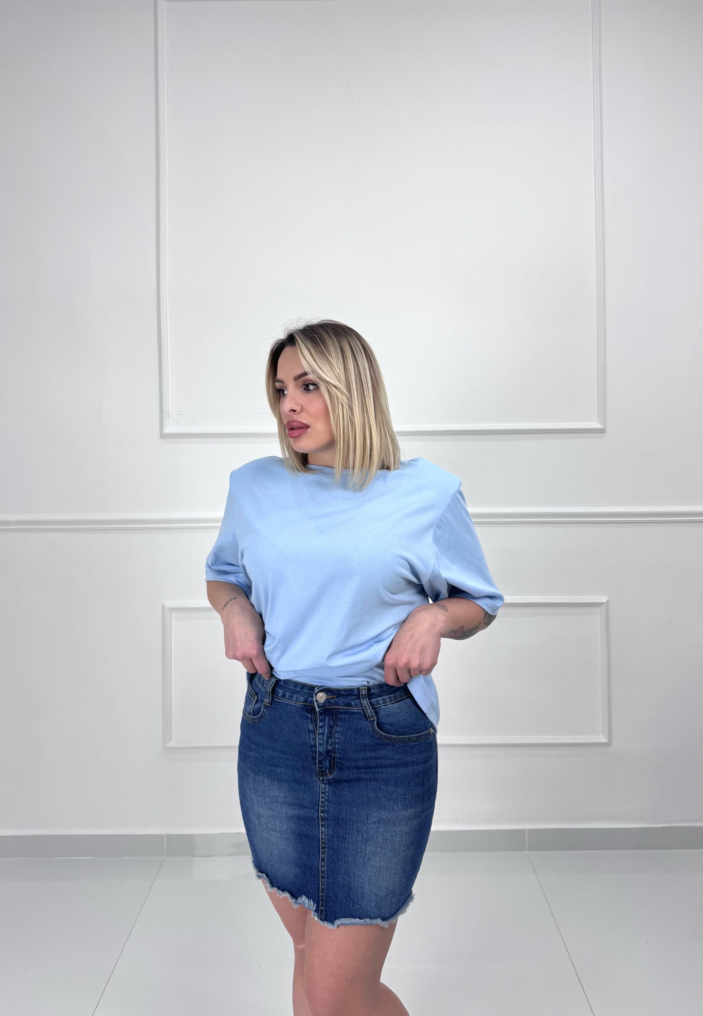 Minigonna in denim