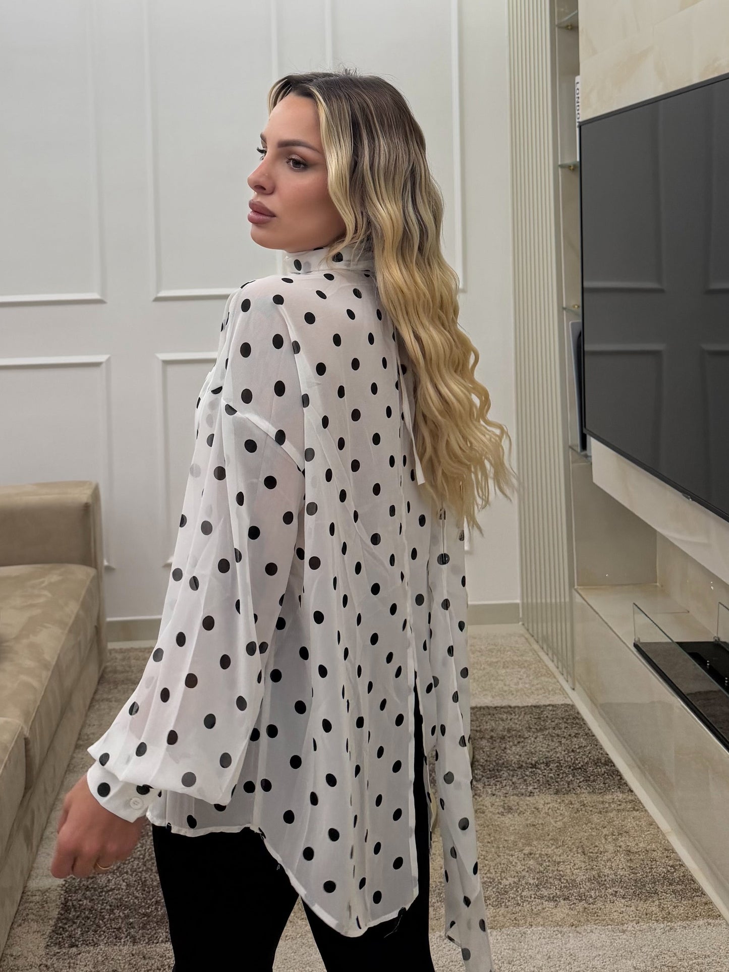 Camicia Parisienne Pois