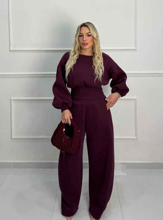 Coordinato Tuta Bordeaux