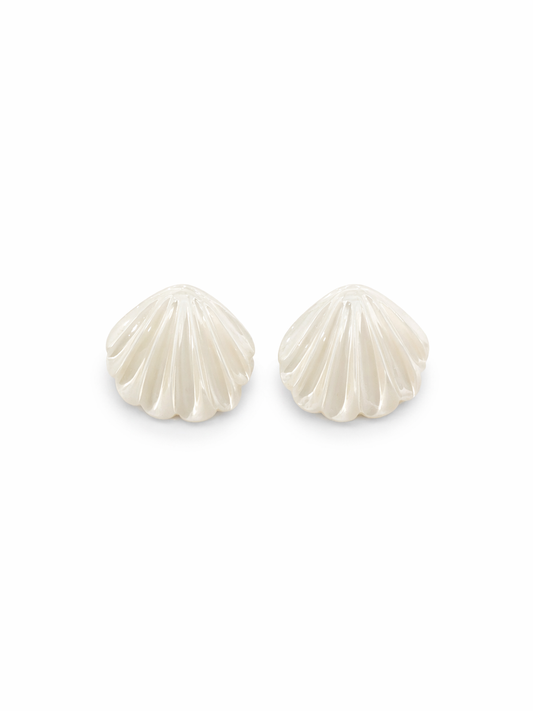 Orecchini Conchiglia Panna