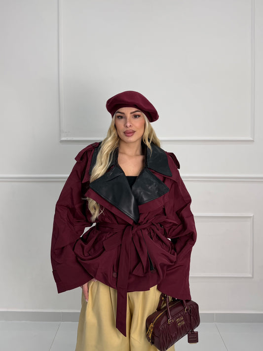 Trench Milano Bordeaux