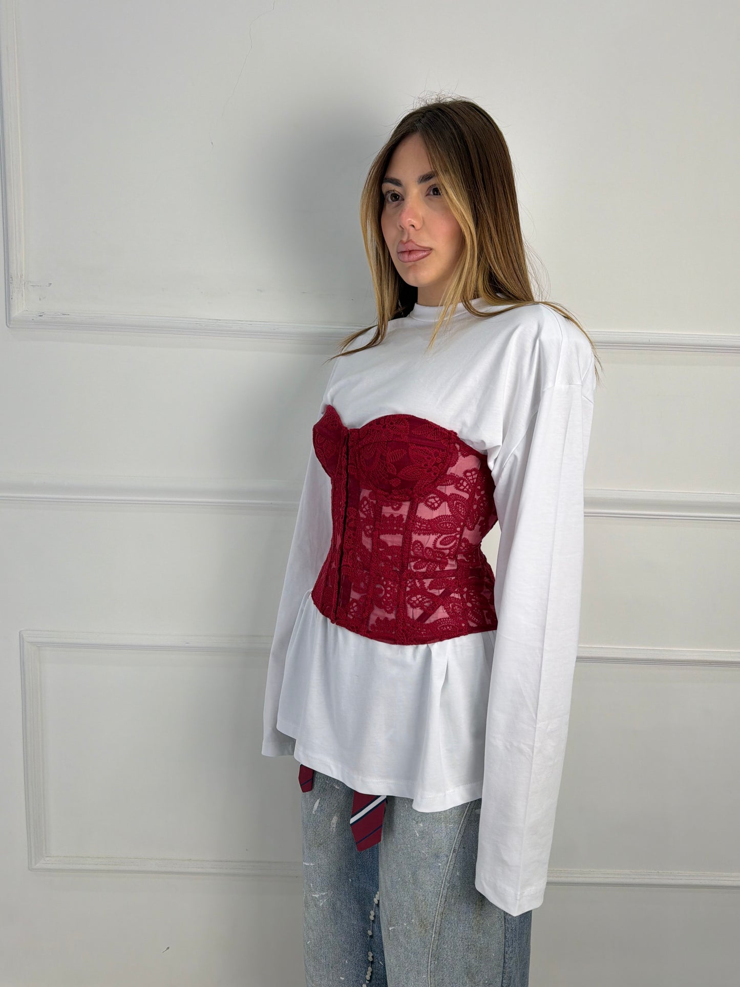 Corsetto Eloise Bordeaux