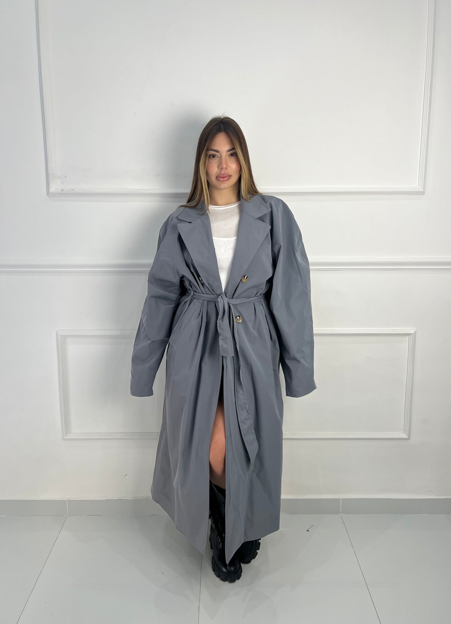 Trench Daily grigio