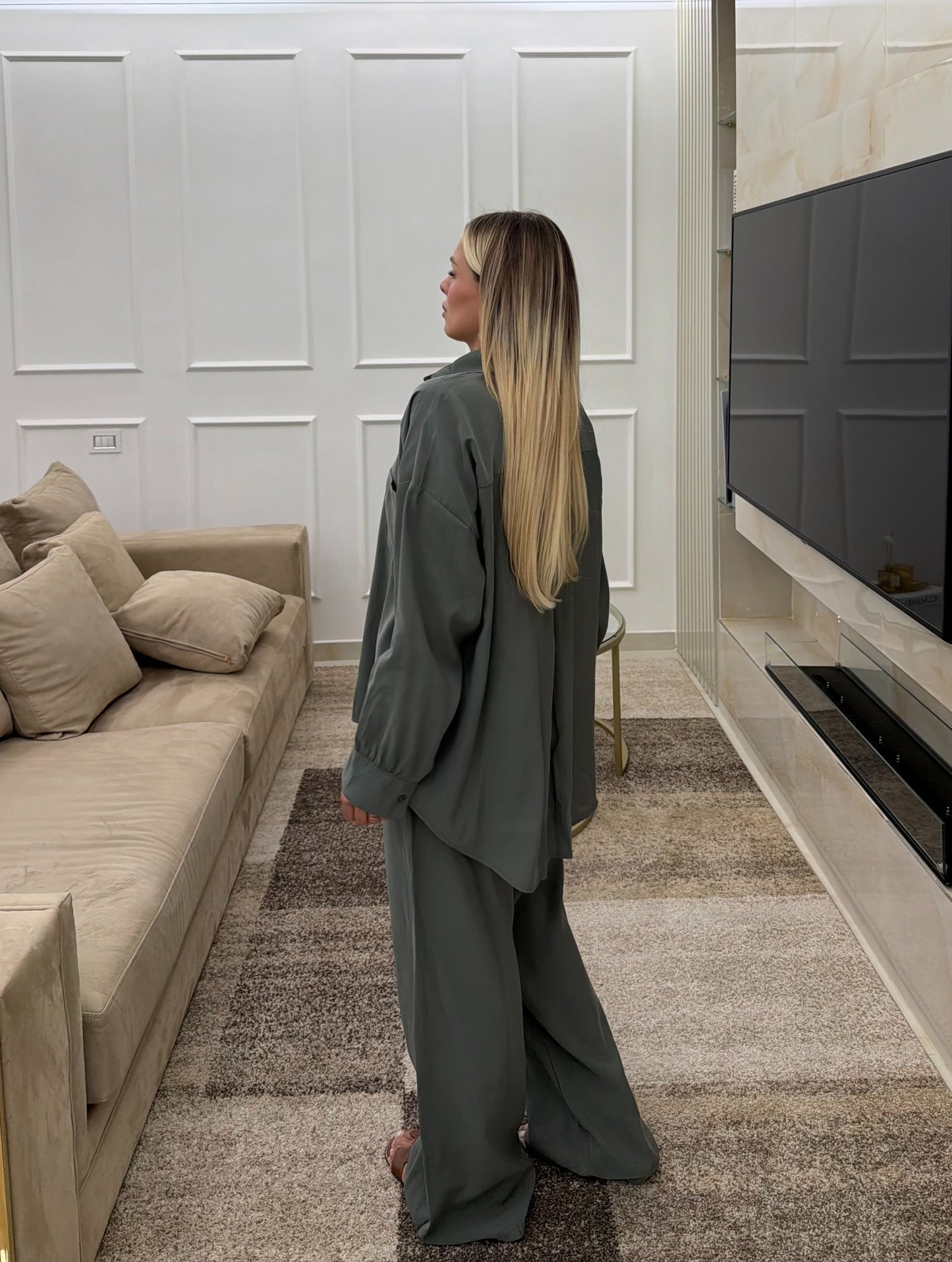 Coordinato Satin Verde