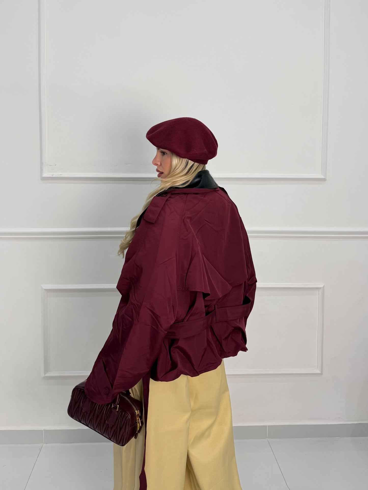 Trench Milano Bordeaux