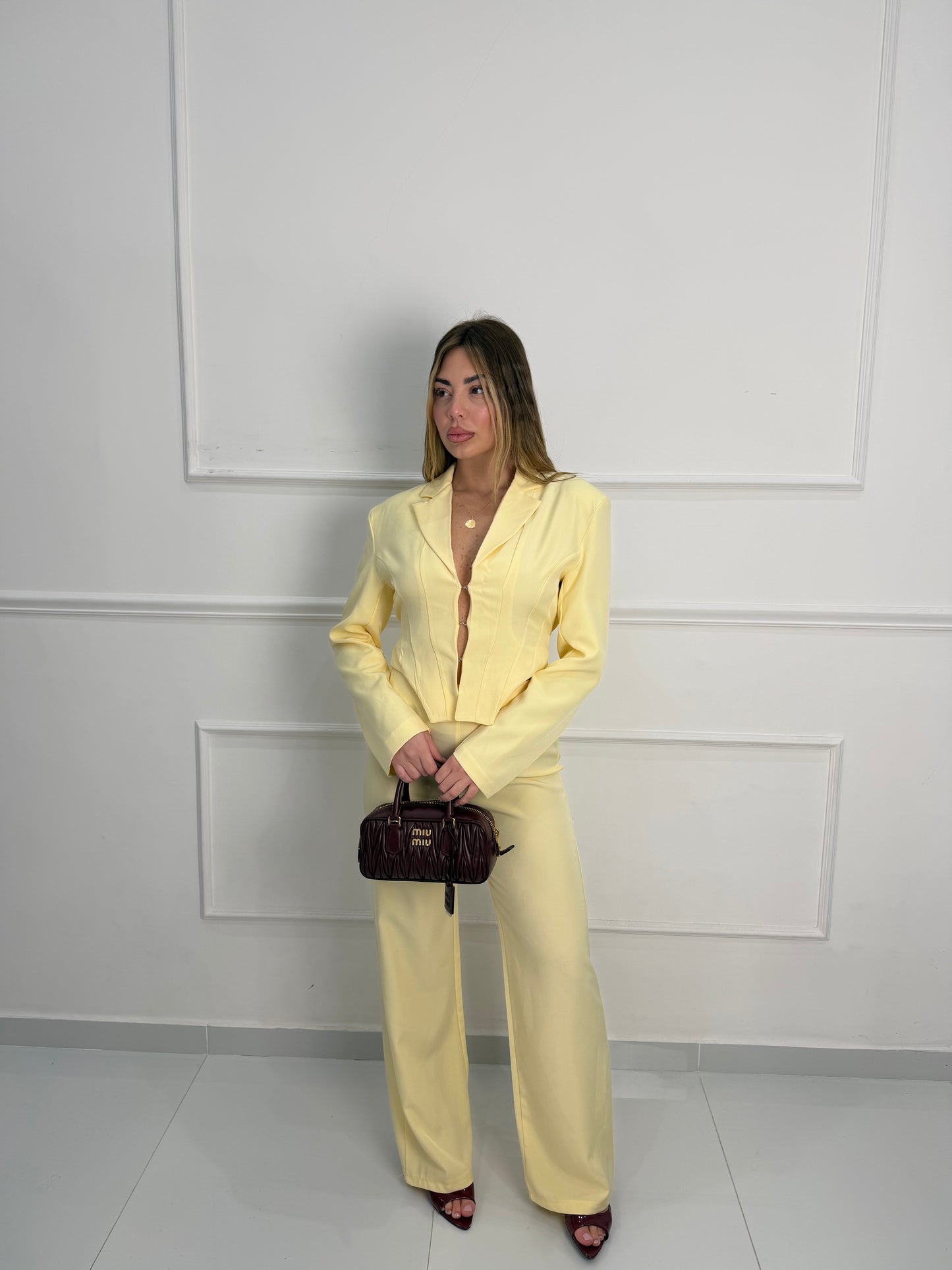 Tailleur Corset Giallo