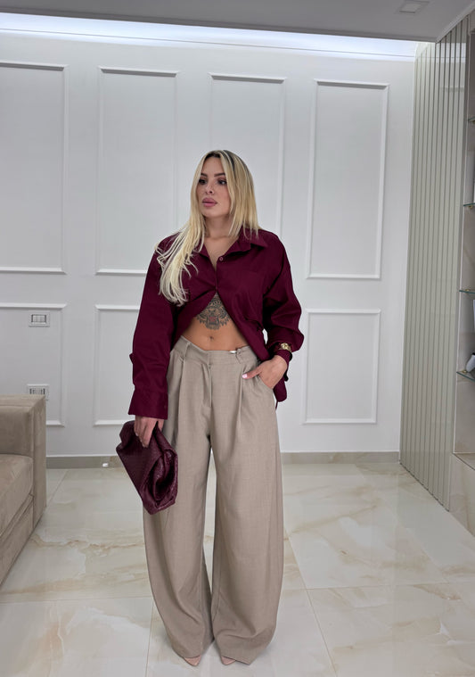 Pantalone palazzo Lolly Beige