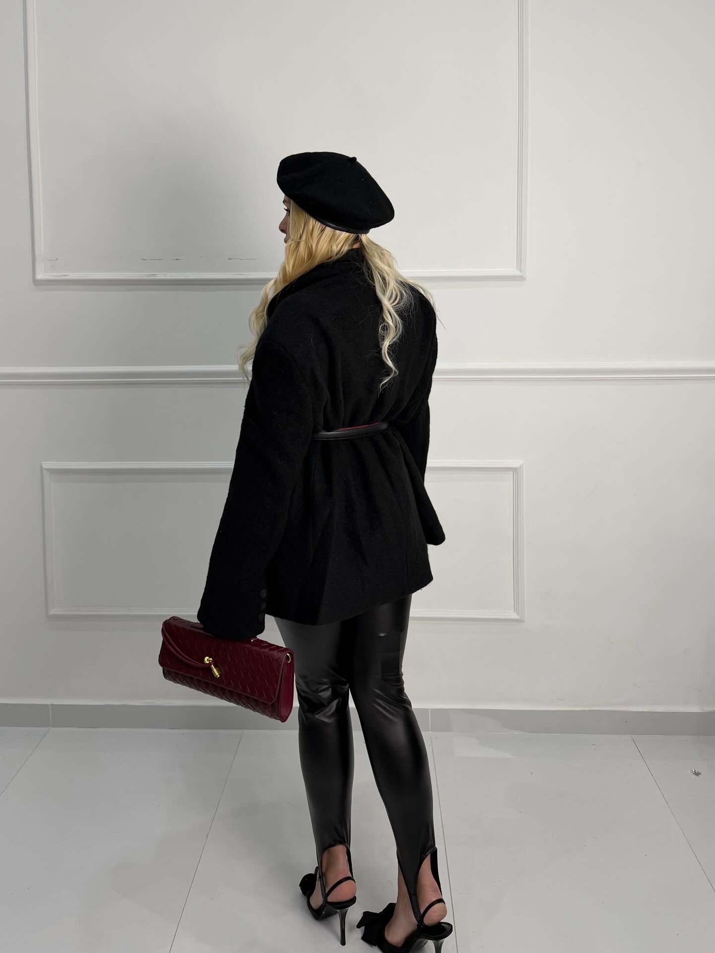 Borsa Bottega bordeaux