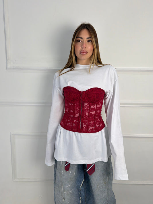 Corsetto Eloise Bordeaux
