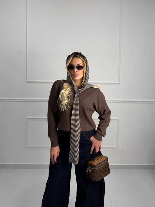 Pull Hood Marrone